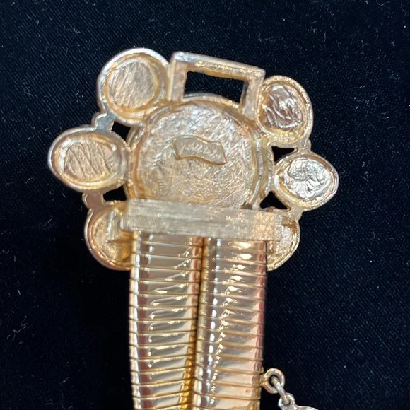 Judith Leiber  Gold Multi-Color Gemstone Belt - Picture 5 of 5